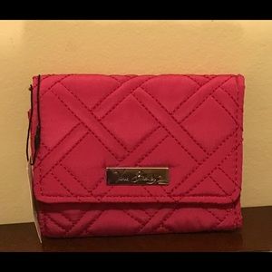 Vera Bradley Fuschia Petite Trifold Wallet